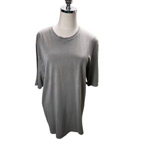 Mod O Doe Top Women's Size Medium Gray 100% Cotton